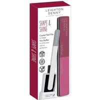 Leighton Denny Shape & Shine Small Crystal Nail & Trio Nail Buffer in Pink