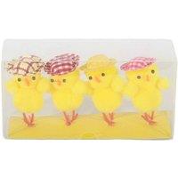 KDMD 4 Chicks with Hats 5 Pack Yellow