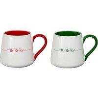 KDMD Christmas Ho Ho Ho Mug Assorted 2 Pack