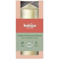KDMD Metallic Gold Bolsius Pillar Candle 120 x 58mm 2 Pack