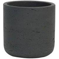 KDMD Hortus Classic Cemento Cylinder Planter - H14.5cm x 15cm - Dark Grey | Size: 14.5 cm x 15 cm