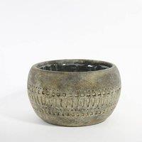 KDMD Totem Bowl Planter 18.5cm Grey
