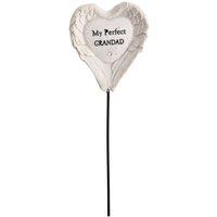 KDMD Graveside Angel Wings Stake - Grandad in White