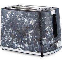 Geepas Skye Collection 2 Slice Bread Toaster 7 Level Browning Control Crumb Tray Cancel in Black