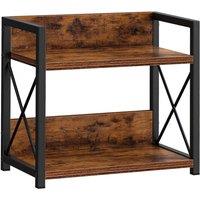 FORGEVIO 2 Tier Spice Rack Coffee Station Organizer in Brown | Size: 0.6m2