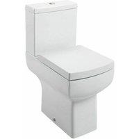NESTLUNE Luxury Square Toilet Seat Heavy Duty White Soft Close