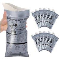 NESTLUNE 12Pcs Disposable Urinal Wee Pee Urine Bags Camping in Silver