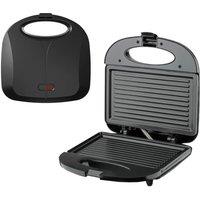 Kelvenix Grill Sandwich Maker Toaster Extra Large Non-Stick in Black | Size: 0.6m2