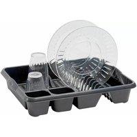 PAWNORA Graphite Grey Dish Drainer Cutlery Plate Holder