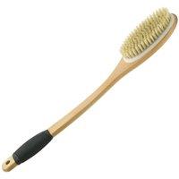 PAWNORA Long Handle Exfoliating Body Scrubber in Light Oak