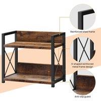 FORGEVIO Coffee Station Organizer Wooden Kitchen in Brown | Size: 0.6m2