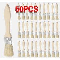 NESTLUNE 50 Economy Cheap Paint Brushes Decorating Fence in Beige | Size: 1000mm x 400mm