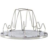 EONLION Toasting Rack, 4 Slice Toaster Tray in Silver | Size: 100 cm