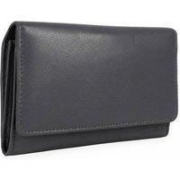 Woodland Leathers Women's Women's Leather RFID Purse Wallet in Black