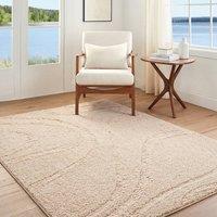 Livabliss Rodos-Modern Beige Cream Terracotta Green Soft Plush Pile Living Rug | Size: 200 cm x 275 cm