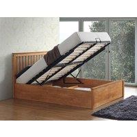 Bedmaster Malmo Wooden Ottoman Bed in Brown | Size: Double