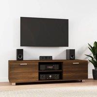 Berkfield Home TV Cabinet Brown Oak 140x40.5x35 cm Engineered Wood