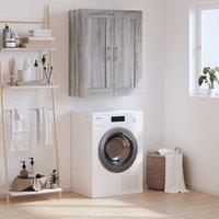 Berkfield Home Wall Mounted Cabinet Grey Sonoma 69.5x34x90 cm Engineered Wood