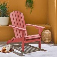 sweeek Acacia wood armchair with armrests in Terracotta