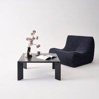 sweeek Exotic Square Solid Wood Coffee Table in Black