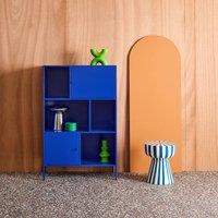 sweeek Industrial metal storage cabinet with 6 compartments in Blue