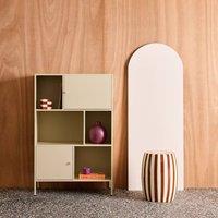 sweeek Industrial metal storage cabinet with 6 compartments in Cream