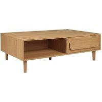 sweeek Vintage wood effect coffee table with 1 drawer in Brown