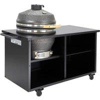 sweeek Charcoal barbecue, smoker with side table & cover in Black