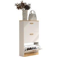 VCM Shoe cabinet Shoe tipper Cabinet Halom M in White