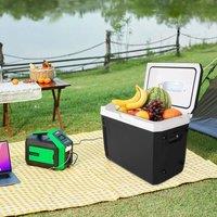 EONLION 15L Car Refrigerator Fridge 12V/24V Portable Freezer in Black | Size: 100 cm