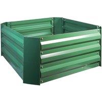 NESTLUNE Metal Raised Garden Bed Square Green Planter | Size: 10kg