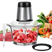NESTLUNE 2L Electric Chopper Food Processor Multi Blender Meat in Clear | Size: 100 cm x 15 cm