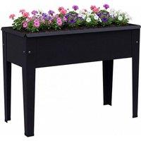 Kelvenix Raised Planter, Metal Raised Garden Bed on Legs in Black | Size: 100g