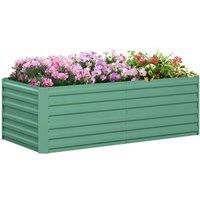 Kelvenix Galvanised Raised Bed for Garden in Green | Size: 100g