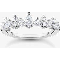 THOMAS SABO Women's Silver Ice Crystal Ring TR2415-051-14-56