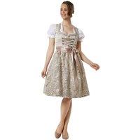 tectake Women's Oktoberfest Dirndl Ella With Laced Bodice in Cream | Size: 44