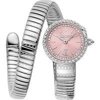 Just Cavalli Women's JC1L351M0015 Signature Snake 22mm Quartz Watch in Silver