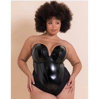 Scantilly Women's Classique Plunge Strapless Padded Body in Black | Size: 32F