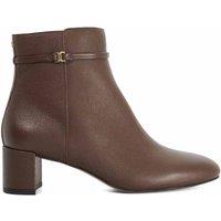 Dune London Women's 'Oaken' Leather Ankle Boots in Brown | Size: 4