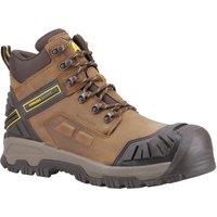 Amblers Men's 'Quarry' Waterproof Safety Footwear in Brown | Size: 6