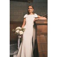 Coast Women's Bow Detail Button Back Maxi Wedding Dress in Ivory | Size: 16