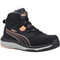 Puma Safety Women's Stepper Mid Work Boot in Black | Size: 8