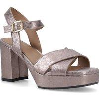 Hush Puppies Women's Ophelia Leather Heel in Metallics | Size: 4