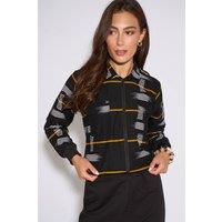 Dals Hart Women's AYEKO Black Bomber Jacket | Size: Medium