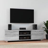 Berkfield Home TV Cabinet Grey Sonoma 140x40.5x35 cm Engineered Wood