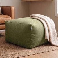 rucomfy Beanbags rucomfy Indoor Large Ottoman Pouffe - Plush Velora Bean Bag Footstool in Pale Green