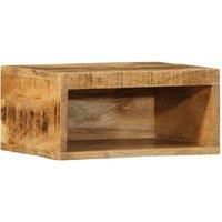 Berkfield Home Wall-mounted TV Cabinets 2 pcs Solid Rough Wood Mango in Brown