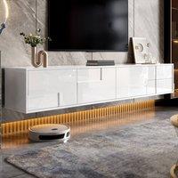 BTM 170cm High Gloss TV Stand Three Doors Two Drawers White