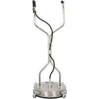 NESTLUNE 18 Pressure Washer Surface Cleaner Rotary Flat Patio in Silver | Size: 100 cm x 15 cm