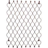 Ivyline Outdoor Honeycomb Trellis - Mild Steel - L2.5 x W62 x H84 cm - Bronze